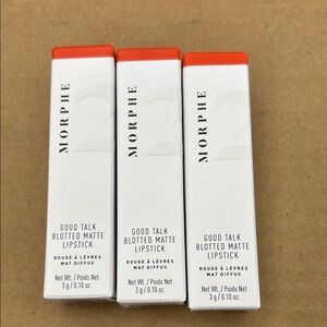 Morphe Blotted Matte Lipstick Trio - Red Sunset